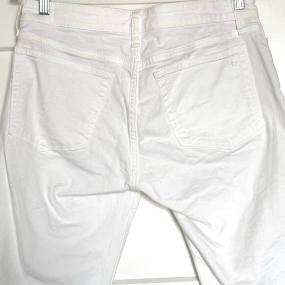 Rag & Bone Dre Low Rise Slim Boyfriend Jean Size 26 White Denim - Picture 8 of 12